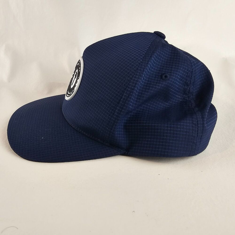 Palm Golf Hat Navy Blue Snapback Golf Cap Performance Adjustable Palm Tree - Picture 4 of 8